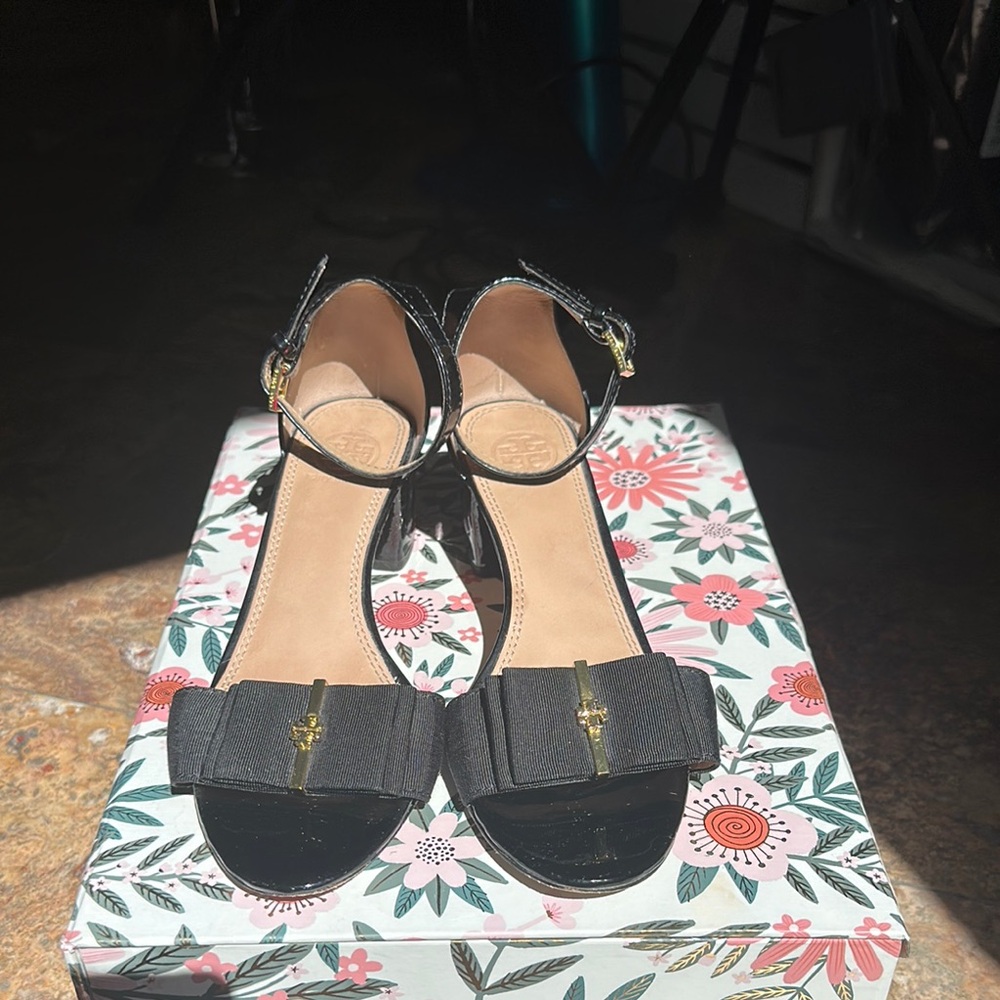 Tory Burch Trudy Block Heel Size 8
